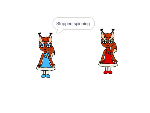 Stopped spinning 