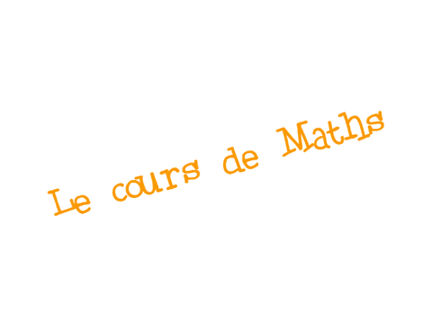 Cours de Maths