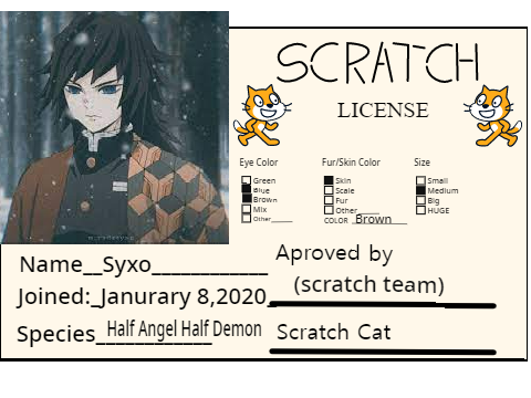 My scratch ID card ! 