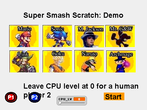 Super Smash Scratch: Demo