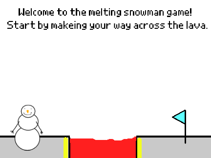 the melting snowman game