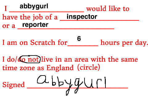 Scratch police sign up sheet remix