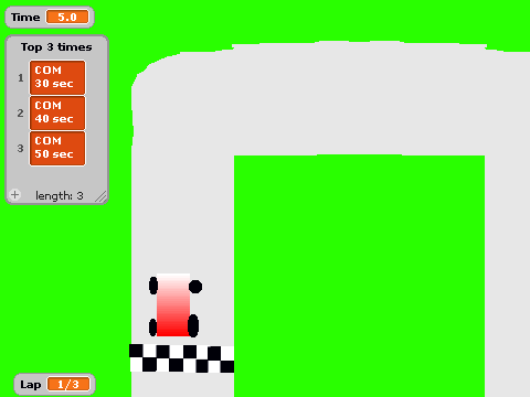 Srolling Race Track