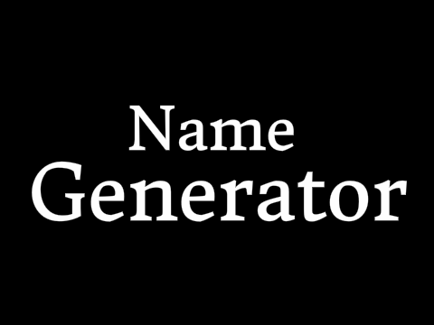 Name Generator 2.0