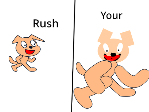 Draw rush my dog and he will rate it remix