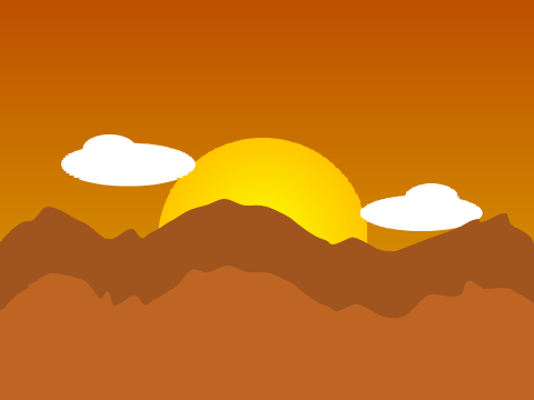 Desert mountains Art