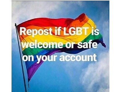 Repost\Remix if LGBTQIA+ is safe on your account  remix