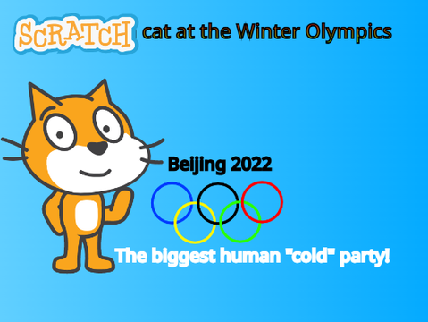 Scratch Cat at the Winter Olympics!