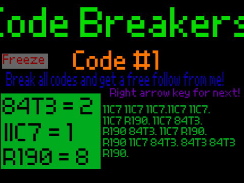 Code Breakers v.01 - First Code!