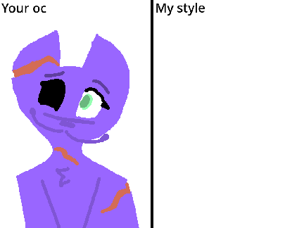 Draw my character pls Mustang :}