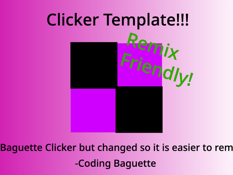 Clicker Template! #Tutorial#Clicker