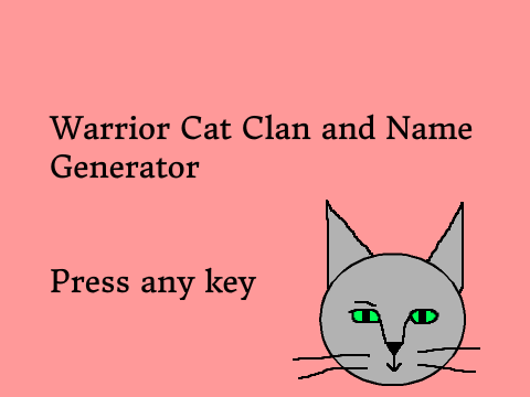 Warrior Cat Clan and Name Quiz