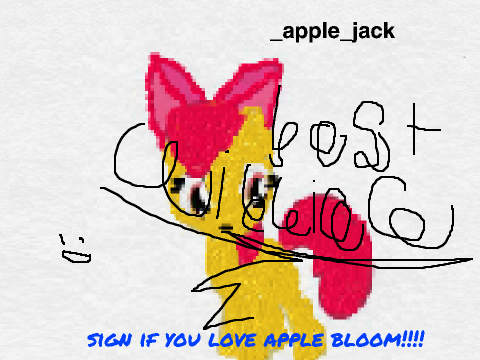 sign if you love apple bloom!!! remix remix