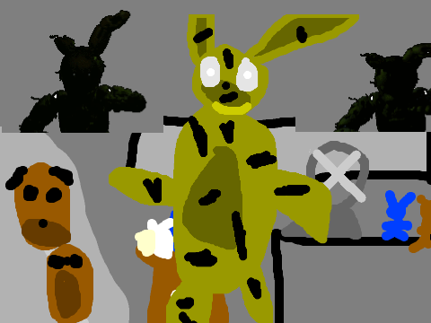 FNAF Office with Springtrap (Plus Jumpscares)