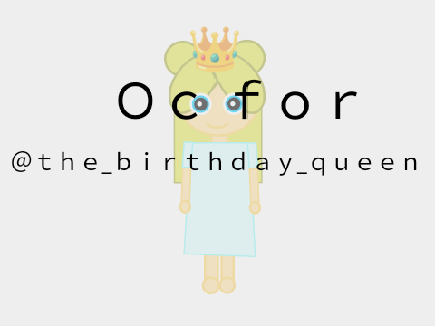 Oc for @the_birthday_queen