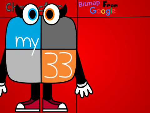 Give me a character and I will make it a bitmap from Google remix