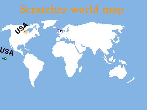 Scratcher world map