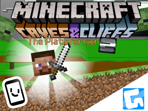 Minecraft Cave and Cliffs 1.18 platformer PART 2 #all #games #art #music