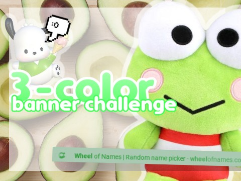 ➫ 3-color banner challenge 〉