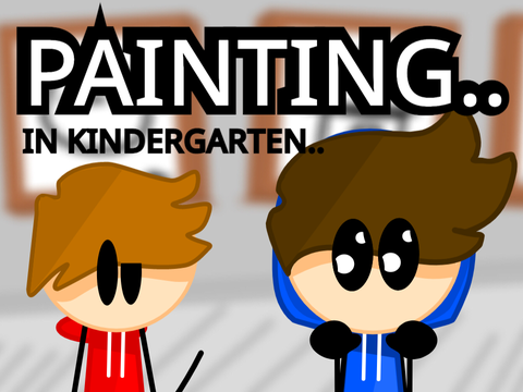 Painting in Kindergarten...