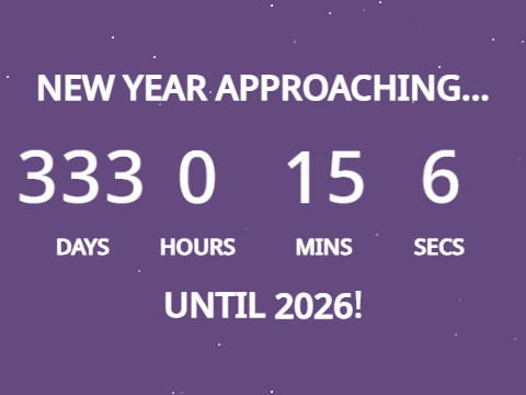 New Year Countdown Program