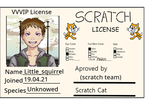 My scratch ID card ! 