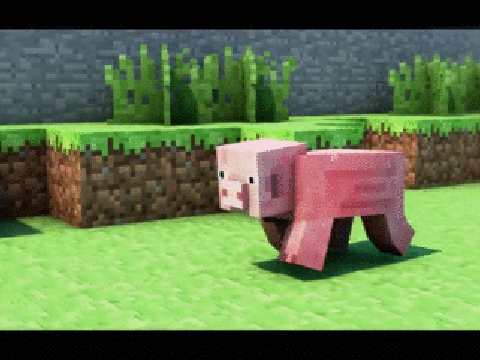 MineCraft Pig Walking
