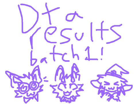 DTA RESULTS - BATCH 1