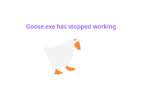 Goose.exe has stopped working