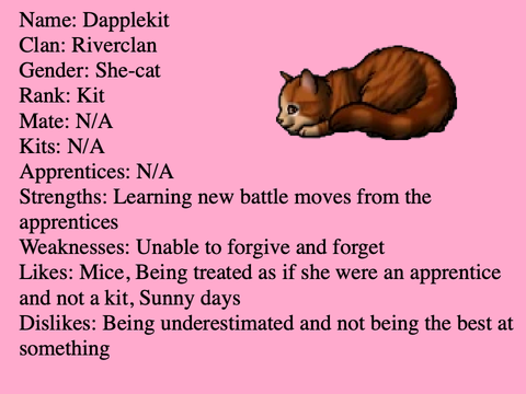Warrior Adoption; Dapplekit