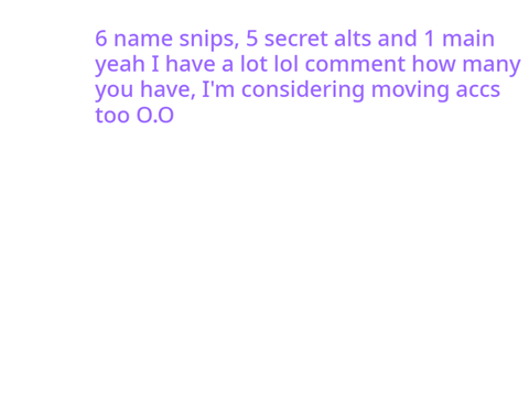 How many accounts do you have?