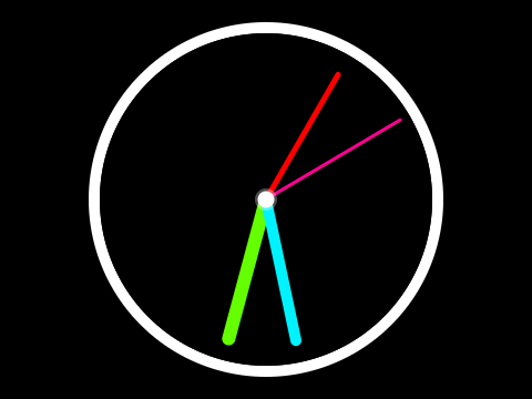 100% Pen Clock