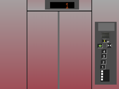 The 1980s HITACHI (Md.Hitachi New Preed)Round touch sensitive buttons Elevator remix