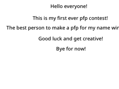Pfp contest