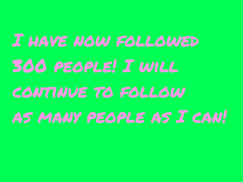 Following 300!