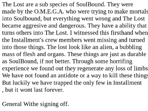 An Interview about the Lost