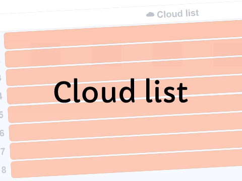 ☁️ Cloud List 