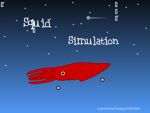 Squid swimming sim