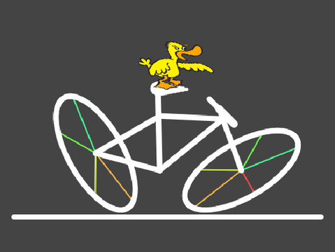 Riding Ellipse Bicycle Animation(Pen)