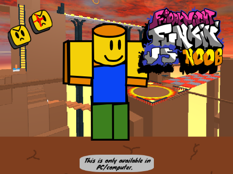 Roblox Noob DISCONTINUED - Friday Night Funkin' remixed V3.45