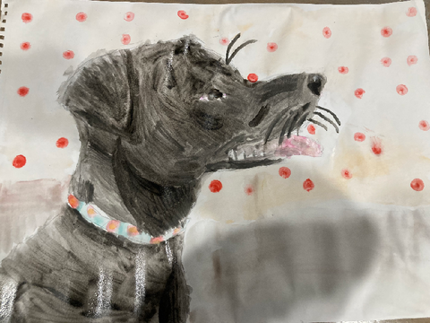 portrait of my dog (watercolor)