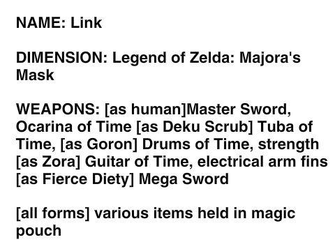 Warriors of the Multiverse RPG: Link