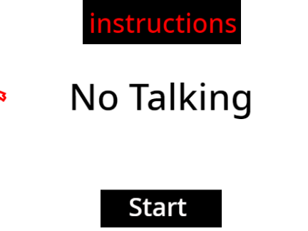 no talking!!! :0