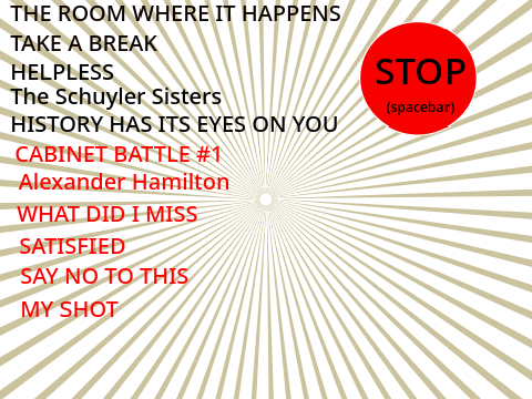 Hamilton Playlist!