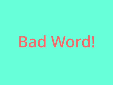 Bad Word Detector