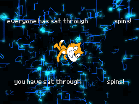 haha cat go spin