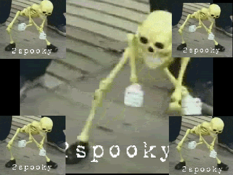 Spooky scary skeletons