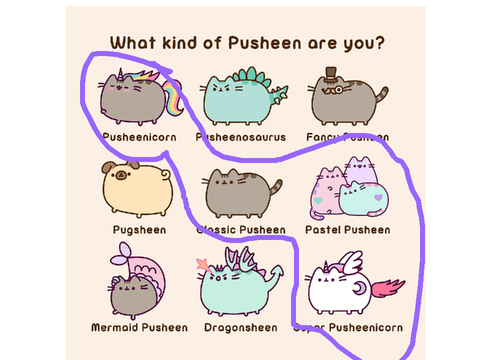 what pusheen are you? remix