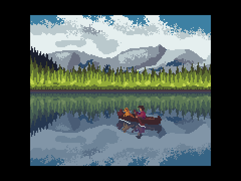 The Calm Waters Pixel Art