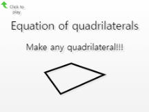 Equation of quadrilaterals